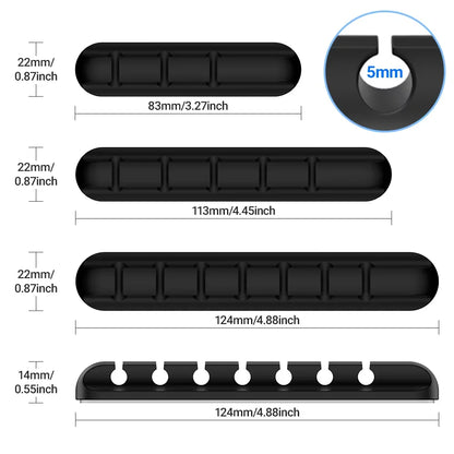 Adhesive Cable Holder Clips Cord Management