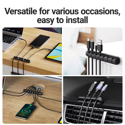 Adhesive Cable Holder Clips Cord Management